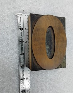 Letterpress Wood Type Large Letter O