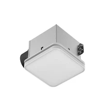 Commercial Electric 130/160 CFM Square Bathroom Exhaust Fan LED Night Light