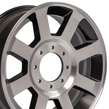 Cp 20x8 Rim Fits 8-lug Ford Super Duty Trucks 8x170 Black Machd 3693