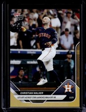 2025 Topps Now #213 Christian Walker Gold Foil #d 32/50
