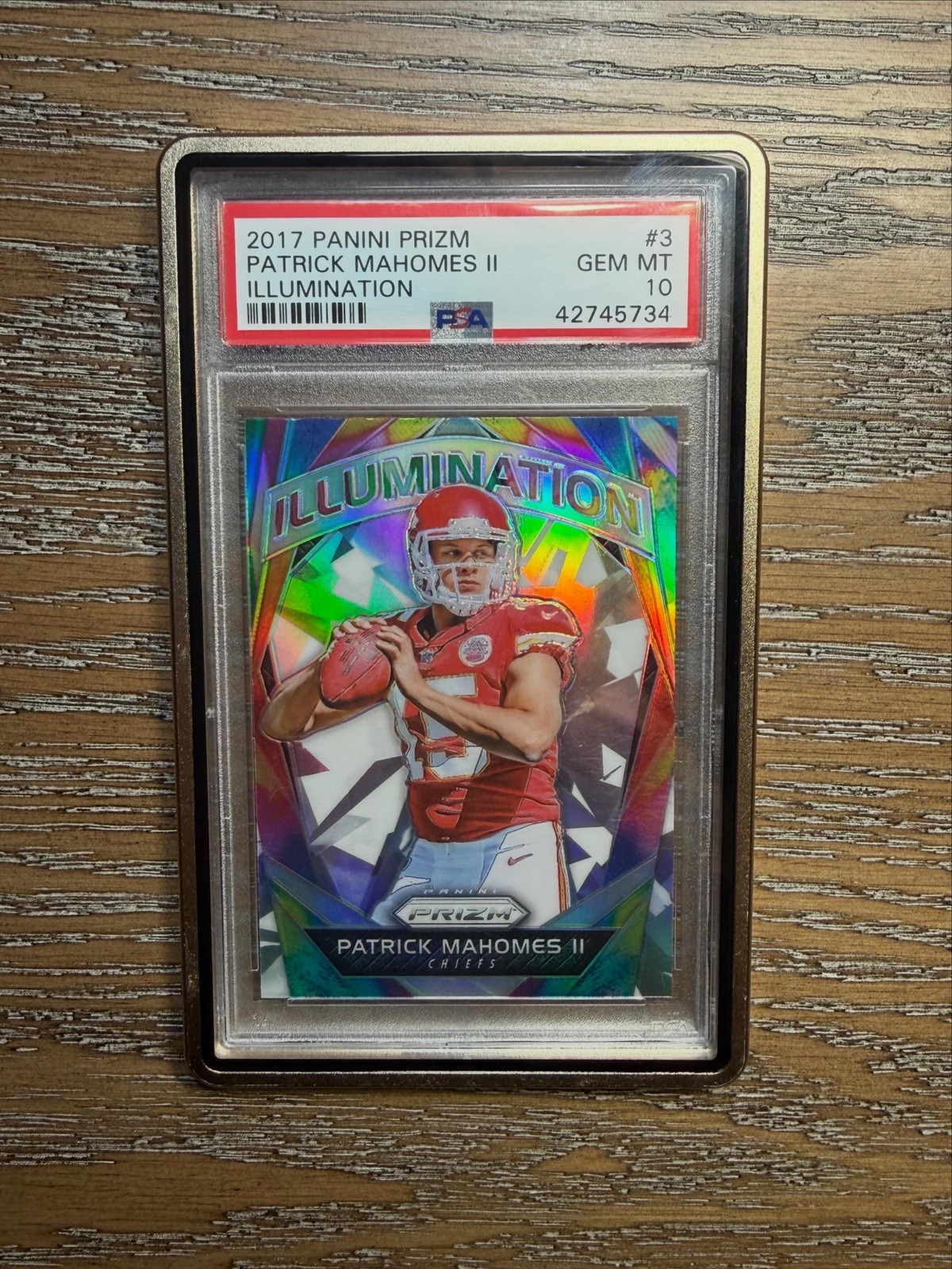 2017 Panini Prizm Patrick Mahomes II Illumination #3 RC PSA 10 GEM MINT