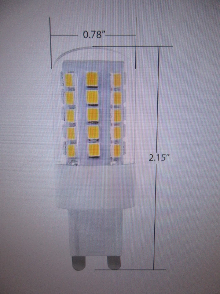 Feit Electric 40W Equivalent T4 Dimmable G9 Bi-Pin LED Light Bulb Daylight 6PK - Image 4 of 4