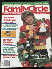 Vintage Family Circle Magazine Christmas Issue with Disney December 1,  1987