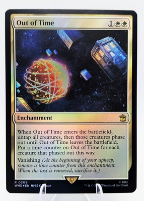 Out of Time (FOIL) MTG WHO | EDH Commander Board Wipe Phase Out | Rare | NEW NM