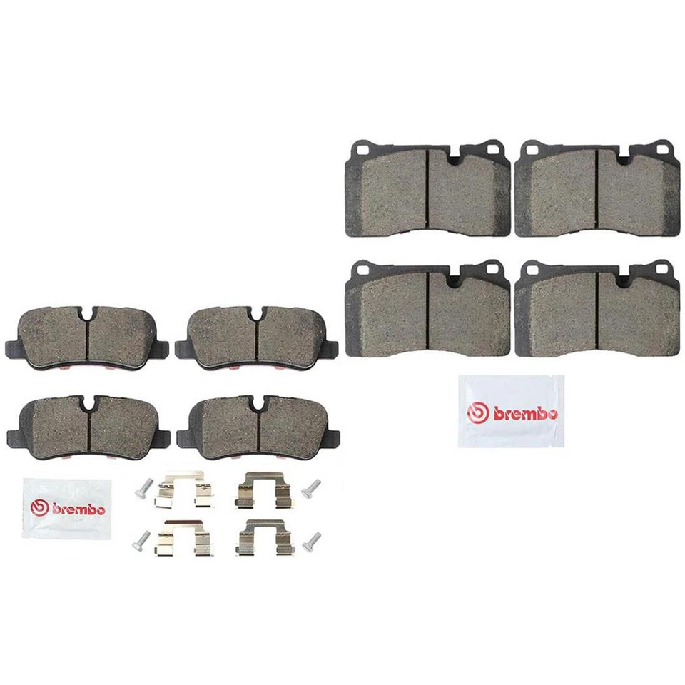 Juego de pastillas de freno delanteras traseras Brembo 2X para Land Rover Range Rover 2006-2009 Foto 2 de 2