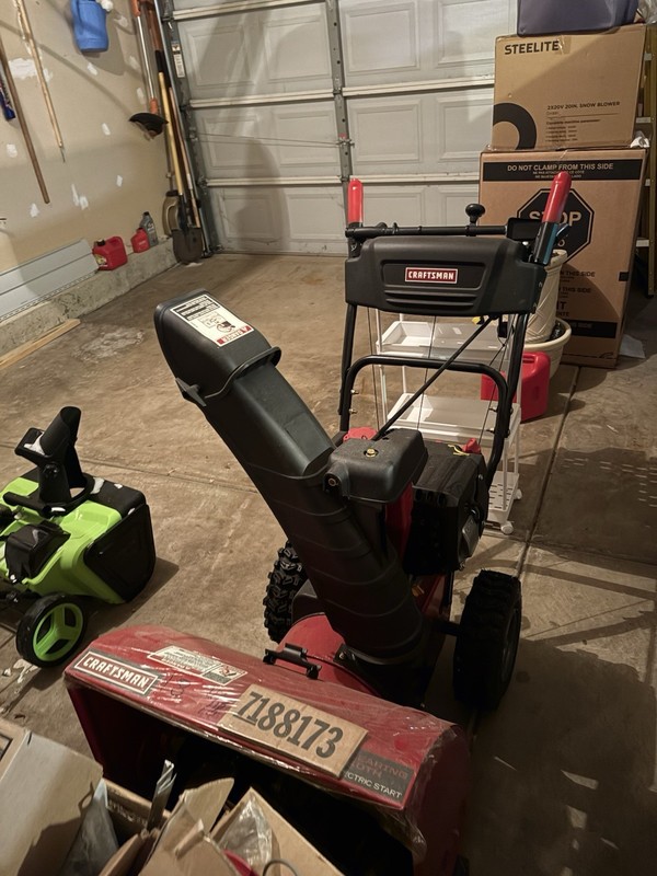 Craftsman Two Stage Snow Blower 7188173 Electric Start Heavy Duty 24"