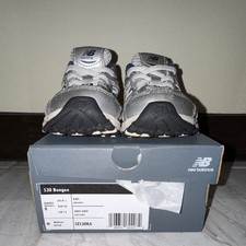 New Balance 530 Unisex Kids Silver/Gray/Navy Mesh Lace-Up Sneakers US 9 EU 26