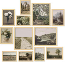 Framed Vintage French Country Wall Art - Cottagecore Botanical Decor