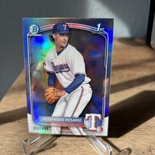 2025 Bowman Alejandro Rosario 1st Bowman Chrome Refractor #’d /499