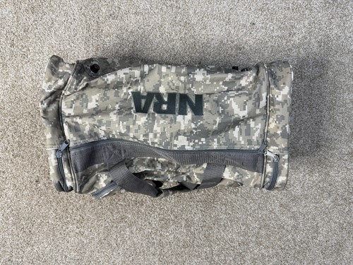 NRA Beige 18" Camouflage Duffel Bag Soft Case Travel Gym Carry On Luggage Men