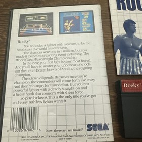 Rocky (Sega Master System, 1987) Complete w/Manual Authentic