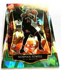 2020-21 Select Basketball Norman Powell Red White & Green Cracked Ice Prizm #147