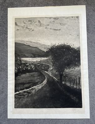 'Towards Hubberholme' Signed Artists Print North Yorks D A Jones (David Jones?)