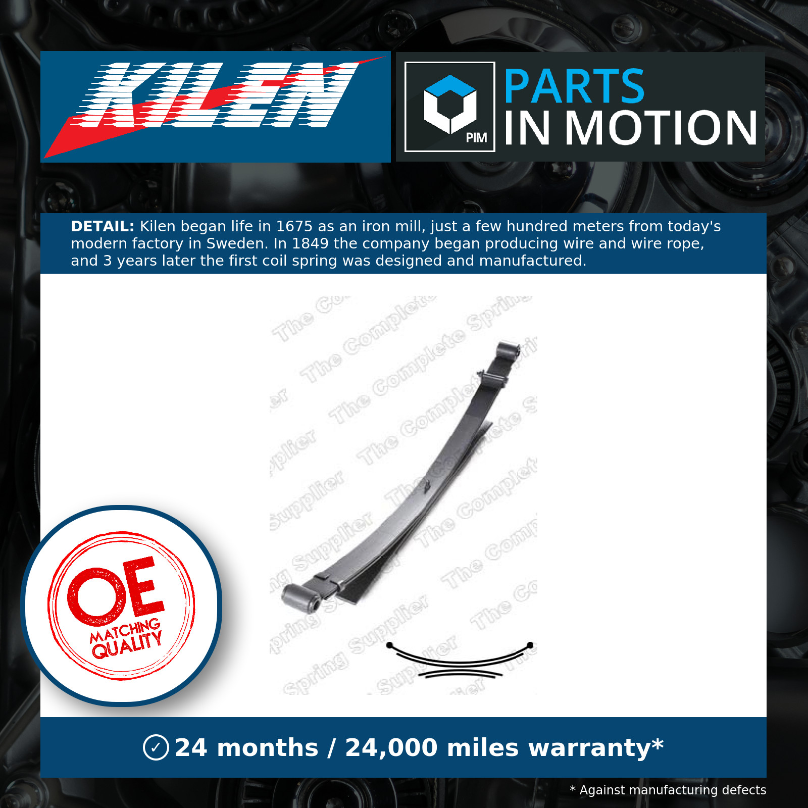 Leaf Spring fits NISSAN NAVARA D22 2.5D Rear 1998 on Suspension Kilen 55020VK313