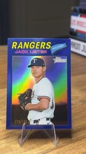 2026 Topps Heritage Jack Leiter #463 Chrome Blue Border /150 Rangers