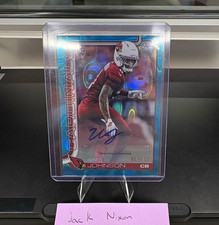Topps Chrome Will Johnson RC Auto Arizona Cardinals Football Card #05/13 /13