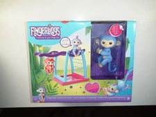 NIB 2016 WowWee Fingerlings Monkey Bars Playset & Exclusive LIV Error Box Layset