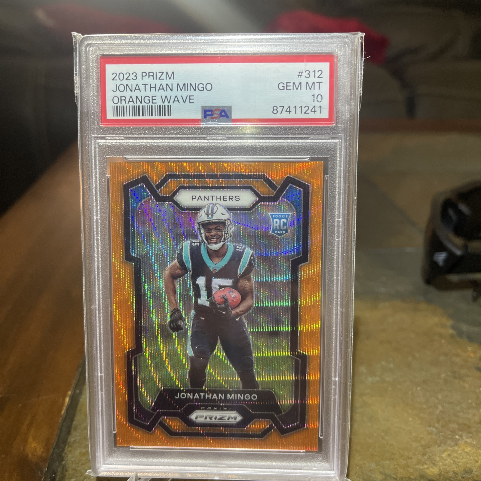 2023 Panini Prizm - Orange Wave Prizm #312 Jonathan Mingo /60 (RC) pop 4🔥