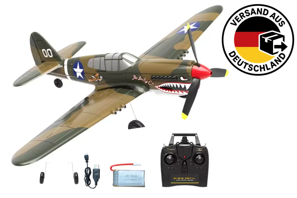 RC Flugzeug P40 Warhawk Volantex 4-Kanal XPILOT Kunstflug Profi & Anfänger – NEU