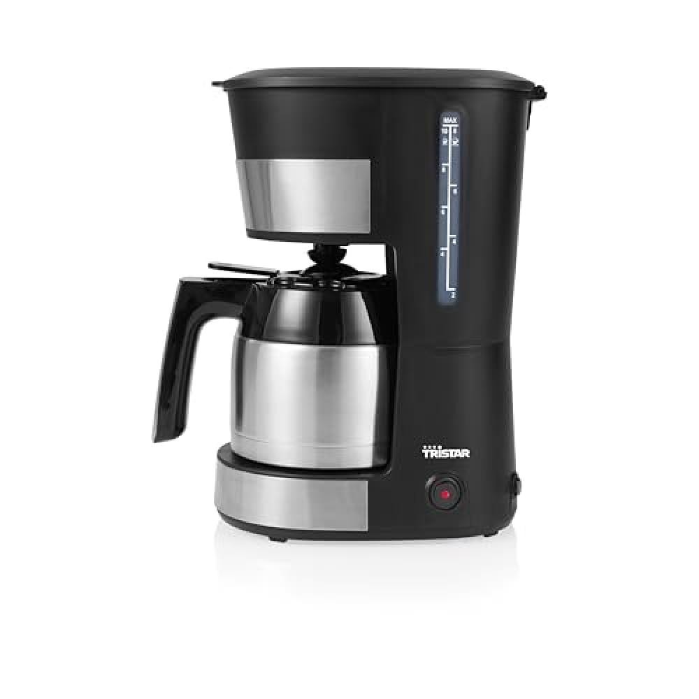 (TG. 27.8 x 17.3 x 32 cm) Tristar Macchina da Caffè Inox, 10 Tazze, Caraffa Ter