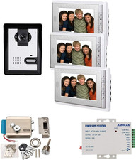Apartment Video Intercom System and Electric Control Door Lock and 12V Power Sup