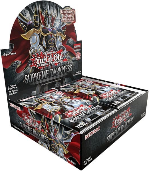 Yu-Gi-Oh! TCG Supreme Darkness présentoir de boosters boite de 24 cartes de jeu ANG