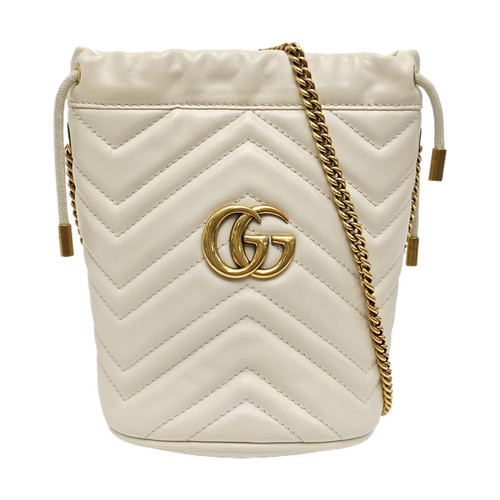 GUCCI GG Marmont Handbags Leather White Free Shipping | Duties Paid