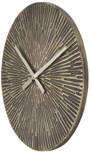 Orologio da parete Mauro Ferretti Opis Ø50x3,5 cm bronzato - Foto 3 di 8