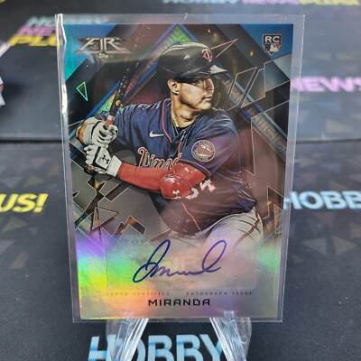 2022 Topps Fire Jose Miranda RC FA-MIR Minnesota Twins Rookie Green 2/5! 
