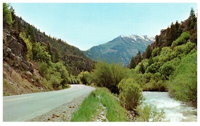 Logan Canyon Utah near Bear Lake with Logan Cave and Juniper Tree