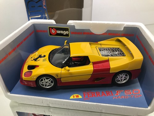 BBURAGO 3362 FERRARI F50 HARDTOP - 50 YEAR -very rare 1:18 - HIGH QUALITY IN BOX - Bild 13 von 13
