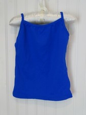 ROYAL BLUE BAL TOGS CAMISOLE TOP SHIRT DANCE BALLET girls small 4-6