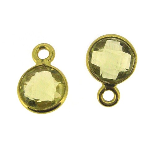 Colgante de piedras preciosas de 7 mm en forma de círculo facetado dije círculo pequeño (se vende por 2 piezas) - Imagen 28 de 35