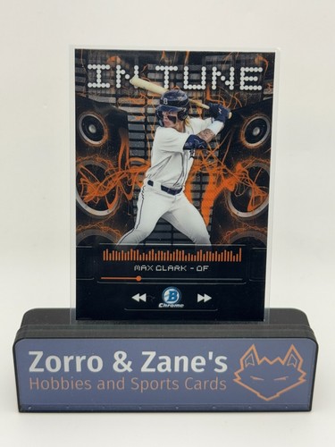 Max Clark 2024 Bowman Draft IN TUNE Insert Chrome IT-17 Detroit Tigers - Picture 1 of 2