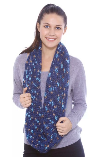 Women Winter Warm Thick Long Scarf Infinity Circle Cable Knit Scarves Wrap - Picture 11 of 21