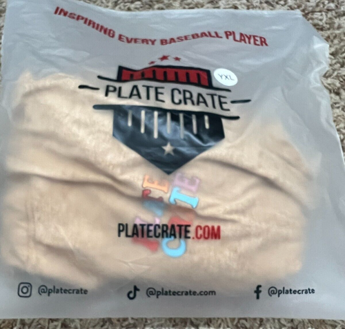 Plate Crate "Baseball Player" Short Sleeve Hooded Shirt XL - Picture 5 of 5