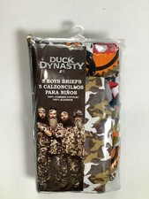 Boys Duck Dynasty Multicolor Briefs Size 6 5 pack NEW 