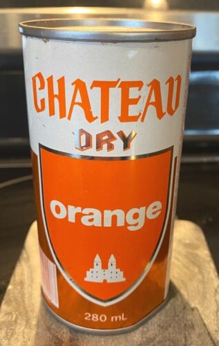 Château Dry Orange 280 ml soda pop canette, Québec Canada - Photo 1 sur 6