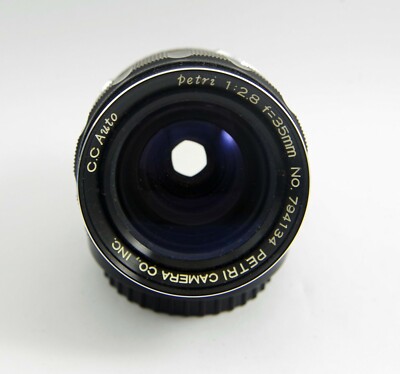 Petri CC Auto 35mm F2.8 with Petri Breech Mount | eBay Petri CC Auto 35mm F2.8 with Petri Breech Mount | eBay
