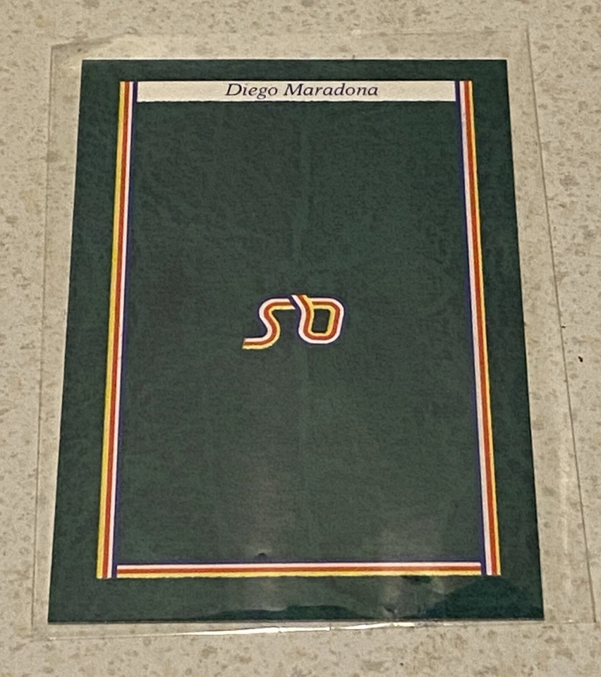 Diego Maradona Question Of Sport 1987 card FOOTBALL CARD - Image 2 of 2