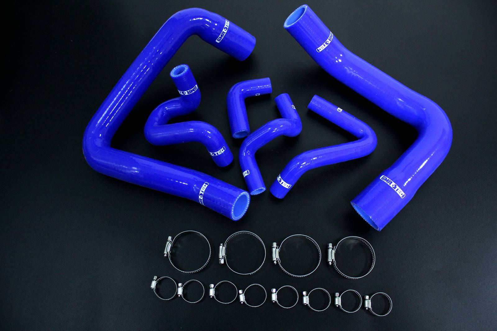 Blue Silicone Radiator Hose Kit For 8693 Ford Mustang GT Foxbody 5.0L W/ Clamp eBay