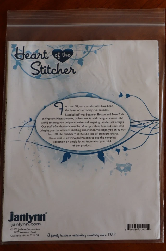 Janlynn Counted Cross Stitch CHART ONLY Spring Sampler Heart of the Stitcher - Image 3 of 4
