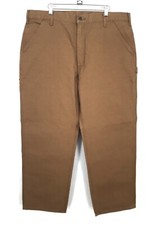 Carhartt Men's Brown Original Dungaree Fit Pants Size 40x30 Great Quality