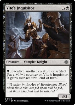 VITO'S INQUISITOR x4 mtg NM Lost Caverns of Ixalan 4 Common