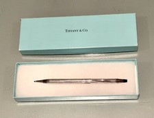 Vintage Antique Tiffany &Co Sterling Silver Pen Writing Instrument Original Case