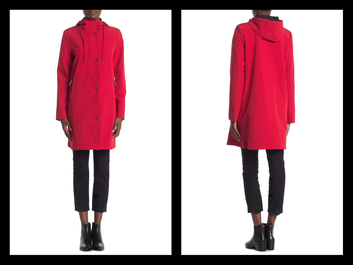 Calvin Klein Hooded Weather Resistant Women's Soft Shell Jacket $180 NWT