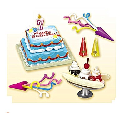 Re-Ment ''Retro American Kitchen #3: Birthday''  1:6 scale dollhouse food minis