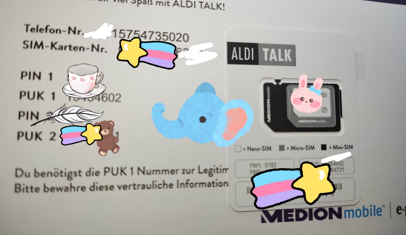 NEU ALDI TALK SIM KARTE STARTERSET 10 EURO STARTGUTHABEN 0157xxxx5020