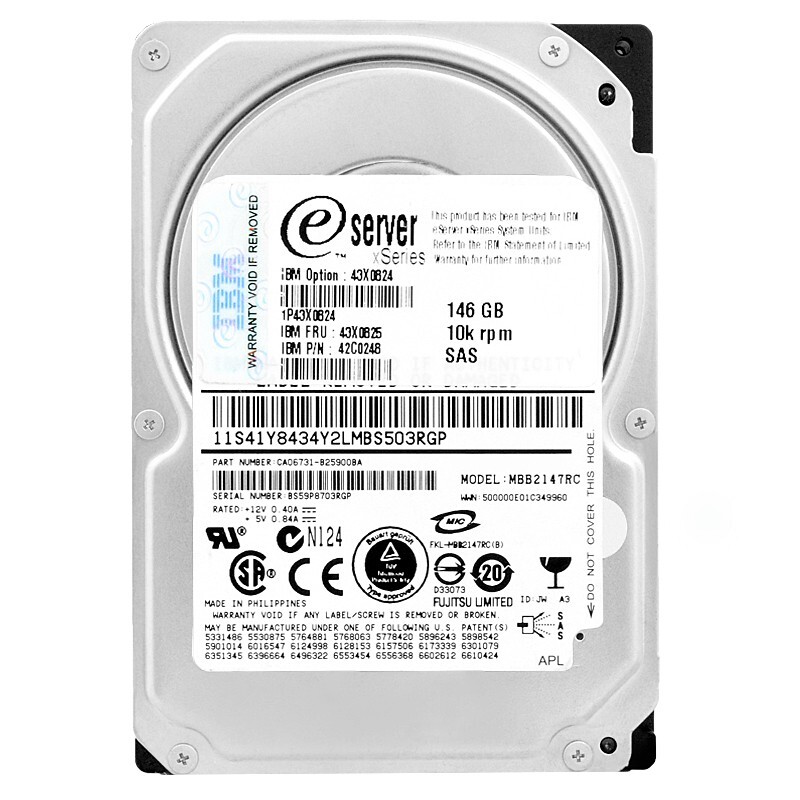 Hard Drive IBM MBB2147RC 146GB 10000RPM SAS II 2.5” Inch 43X0825 42C0248