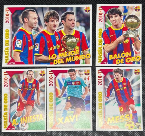 2010-11 Panini FC Barcelona Masia De Oro Complete Set Messi, Iniesta, Xavi Rare - 第 1/3 張圖片